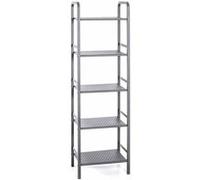 HAKU étagère Gris, métal - Dim.: L 40 cm x H 137 cm x P 28 cm, Style: Modern
