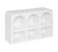 Meuble 6 niches ""Soleya"" 110x71,5cm blanc - Atmosphera Créateur d'intérieur