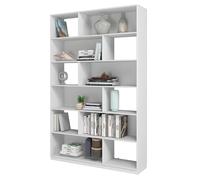 Etagère Design Asymétrique 12 Niches Blanche L 120 H 186.4 P 29.4 cm