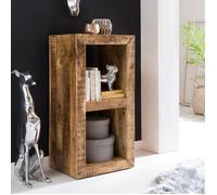 Étagère en bois de manguier - Design rustique - Marron - 45x35x90cm