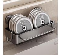 Étagère d'évier de cuisine en plastique avec ventouses pour organiser les éponges, les brosses et les bouteilles d'assaisonnement, design peu encombrant pour les comptoirs (gris)