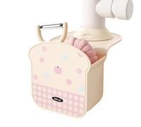 Étagère d'évier de cuisine - Organiseur à drainage rapide, étagère de rangement suspendue avec plusieurs compartiments, porte-savon, éponge, brosse à récurer, organisateur de serviettes, accessoire de