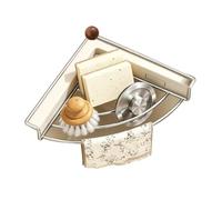 Étagère d'évier en acier inoxydable pour économiser de l'espace | Sinkee Égouttoir de cuisine Accessoires de cuisine pour éponge, brosse, serviette, comptoir, garde-manger, appartement