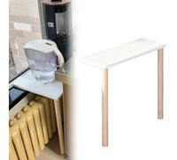 Étagère d'extension de fenêtre LED en bois pour chats et plantes, étagère d'angle de 15,2 à 40,6 cm de large, perchoir pour chat et support de plantes, multifonction 99,1 x 15,2 x 61 cm, décoration