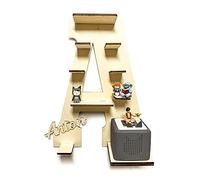 Étagère DIY Lettre de A à Z pour boîte à musique Toniebox Pour chambre d'enfant et bébé À peindre soimême avec le nom de votre choix Superbe cadeau personnalisé pour un anniversaire, Pâques,