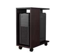 Étagère d'organisation de chariot hôte PC, support de rangement for armoire hôte d'ordinateur, avec roues verrouillables, s'applique à la chambre d'étude de bureau, peut supporter 25 kg(Color1,46x24x5