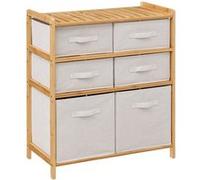 5Five Étagère double Tidy Box – 6 tiroirs – Blanc