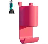 Étagère double fonction imprimée 3D pour serviettes et bouteilles d'eau optimisée pour la gestion du matériel de paddle-tennis (rose)