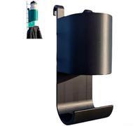 Étagère double fonction imprimée en 3D pour serviettes et bouteilles d'eau optimisée pour la gestion du matériel de paddle-tennis (noir)