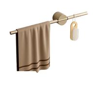Etagere Douche Barre porte-serviettes, support mural créatif à base unique réglable, sans perçage, barre porte-serviettes moderne en aluminium, décoration de salle de bain for la maison Rangement Douc