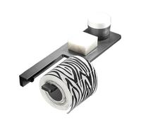 Etagere Douche Porte-papier hygiénique avec étagère, support mural à vis for rouleau de papier hygiénique, distributeur de rangement de salle de bain moderne en aluminium épais, noir Rangement Douche(