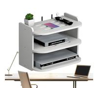 Étagère du routeur WiFi - Organisateur de Stockage de Montage Mural PP | Étagère Flottante en Plastique avec surfce antidérapante | Organisateur Mural économe en Espace pour routeurs et modems WiFi