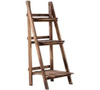 Outsunny Étagère échelle à fleurs 3 niveaux pliable Bois de sapin 40×37×93 cm Charge max. 40 kg