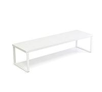 Étagère empilable nizer en plan de travail antidérapante pour cuisine, garde-manger et placard, blanc (79,8 x 19,8 x 16,3 cm)