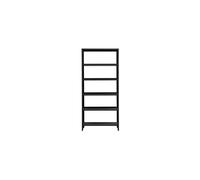 Étagère en acier noir, 5 étagères, haut, à poser, avec rangement, structure robuste - House Doctor, Use - 30x90x200 cm