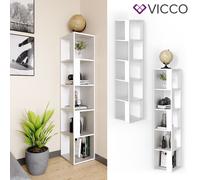 Tagère en angle "Lio" Blanche avec 5 Compartiments Vicco