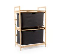 Étagère en bambou Hennez petites armoires de salle de bain rangement