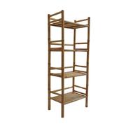 Etagère en bambou - SWEEEK - 4 niveaux - L54cm x P32cm x H144cm - Style ethnique - 80kg max supporté
