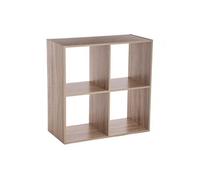 5five Étagère 4 cases Mix'n Modul – Effet chêne naturel, forme cube
