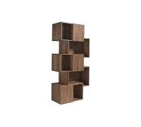 Etagère en bois couleur noyer 3021C, 85 x 40 x 181 cm. -