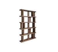 Etagère en bois couleur noyer 3023C, 120 x 23 x 195 cm. -