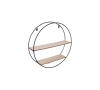 Etagère en bois et métal ronde 40 cm