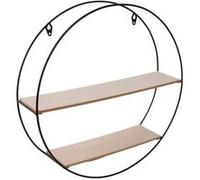 Etagère en bois et métal ronde 40 cm