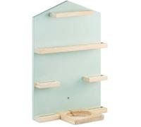 Étagère en Bois - HAMA - Maison - Pour 32 Figurines Tonie - Chargeur Inclus - Menthe