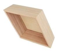 Etagère en bois losange x 3 - 34,5 x 20 x 10,5 cm