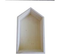 Etagère en bois maison 30,5 x 18 x 10 cm