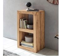 Étagère en bois massif d'acacia - WOHNLING - MUMBAI - 2 étages - Marron - Style campagnard