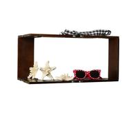 Étagère en bois - Rangement rustique, unité d'exposition, organisateur d'angle, classique vintage | appartement, bureau, cuisine, salle de bain, salon, ferme, cadre photo, accessoires de bougie