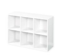 Étagère en bois Vermont, Blanc, 29 x 91 x 61 cm