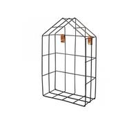 Etagère De Fil Maison, Noir, 16x7x25cm, Y Compris Fixation