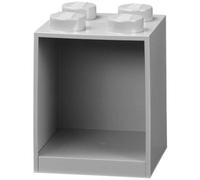 LEGO Étagère en brique à 4 boutons - Boîte de rangement empilable LEGO - Organisateur de bureau - Boîte de rangement pour jouets, livres et plus - Décoration d'intérieur - 159 x 161 x 47 mm