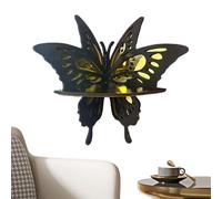 Étagère en forme de papillon, jolies étagères murales papillon | Gâteau en bois rétro pour le bureau, la chambre, la décoration du garage