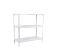 Étagère en kit charge légère sans vis 900x1000x300 - 3 niveaux Blanc - SIMON RACK - 8435104955680