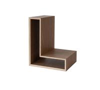 Maze Étagère murale L-shelf Noyer. 30x38x29 cm