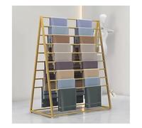 Étagère en métal double face pour foulards de sol, support de présentation pour écharpes en soie, tige amovible pour un assemblage facile