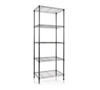 Étagère en métal Rocky 4-5 Étagères Noir 90 x 45 x 200 cm | Charge Max : 250 kg