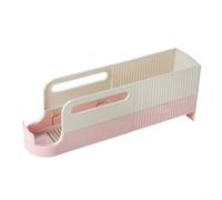 Étagère en PET transparent pour canettes de soda 34 cm Design compact Rose