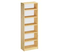Étagère en pin massif, bibliothèque classique, couleur sélectionnable