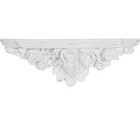 Etagère en résine Blanche patinée L43xPR14xH14 cm