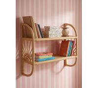 Étagère en rotin Soleil 2 niveaux bois TU