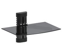 Étagère en verre Hifi Étagère murale Étagère en verre Support mural Étagère murale 1 compartiment Maclean