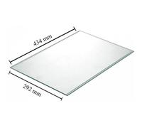 Clayette En Verre 434x292x4 Mm Avec Profils Pour Réfrigérateur Scholtès - Indesit - Ariston Hotpoint - Smeg