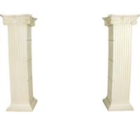 Étagère en verre Vitrine Colonnes romaines Étagères Vitrines XXL 210cm Colonne Égypte Nouveau