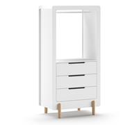 Étagère Enfant 3 Tiroirs "Smile" 180cm Blanc