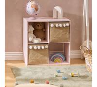 Meuble de rangement modulable à 4 cases Rose 0 cm