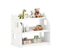 Etagère enfant YASMIN en pin lasuré blanc